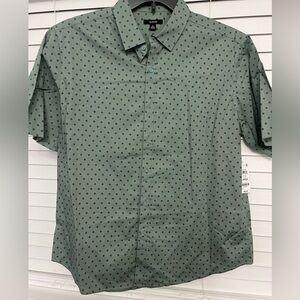 Men's Green Patterned Shirt